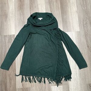 Croft & Barrow Dark Green Cowl Neck Sweater